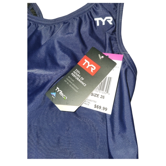 BNWT TYR Durafast Solid Maxfit One Piece Swimsuit - Picture 3 of 6